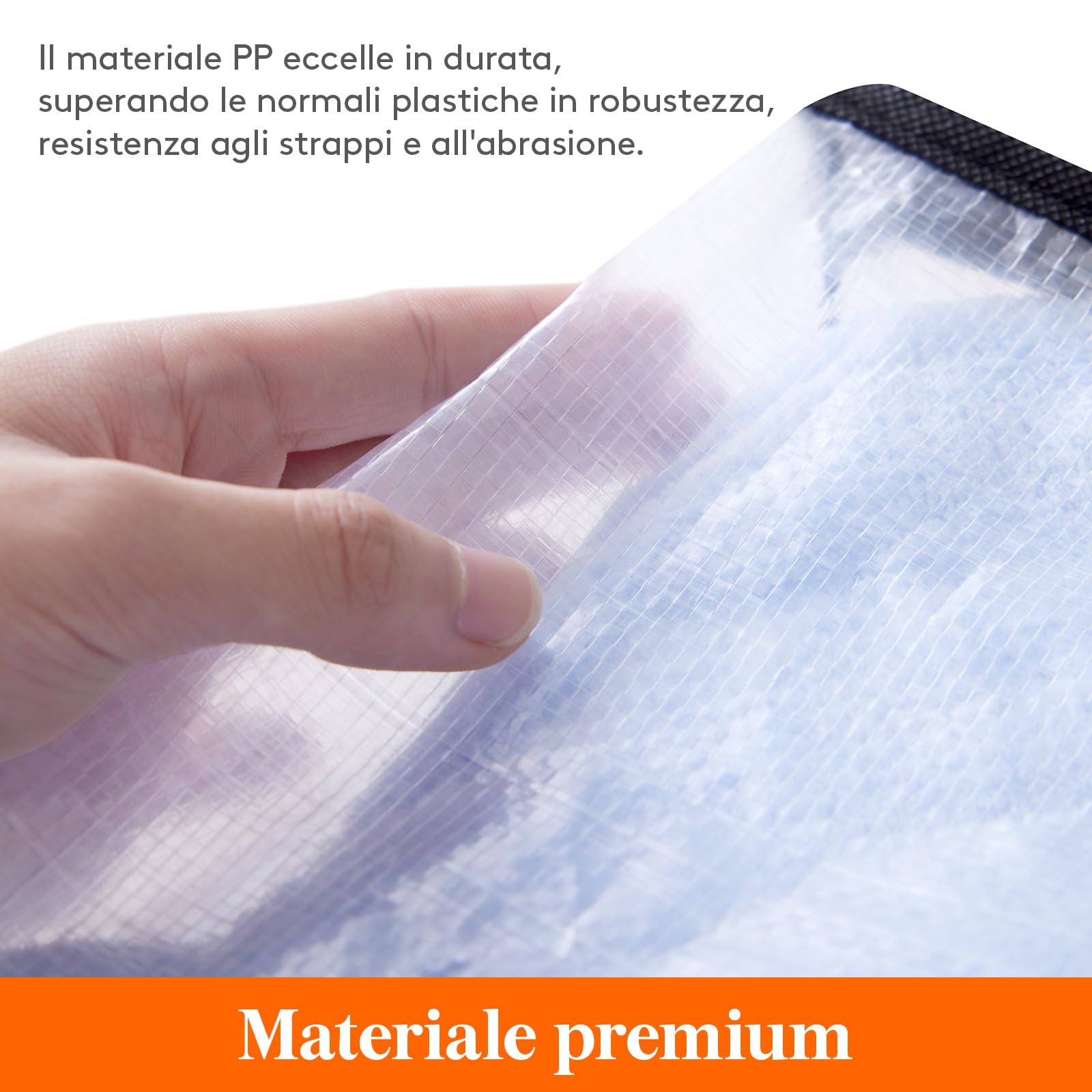 Lifewit 6 Pezzi Scatole per Armadio Trasparente 60L, Organizzatore Armadio Pieghevole con Manici, Scatole per Vestiti en PP, Scatoloni Trasloco, Organizer Armadio per Vestiti, Coperte, Piumoni
