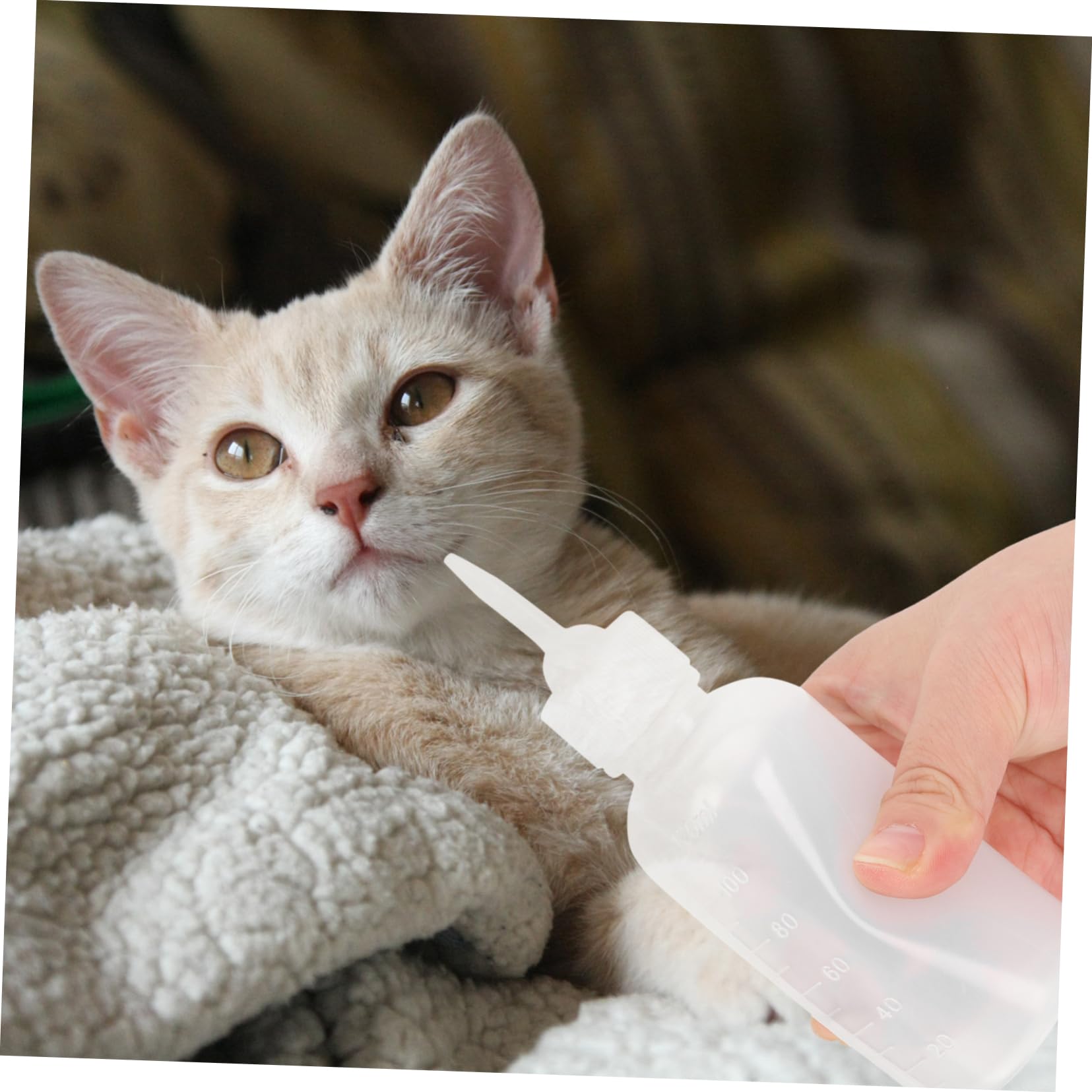 Totority 120ml Kitten Nursing Bottle Small Pet Feeding Bottle Baby Pet Milk Container