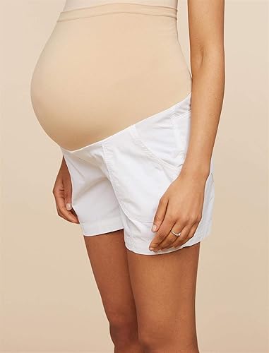 Miniatura 4 de Motherhood Maternity Pantalón corto de popelina para mujer Secret Fit