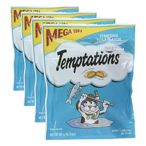 Temptations Cat Treats, Tempting Tuna Flavor, 6.3 Oz Pouch (Pack