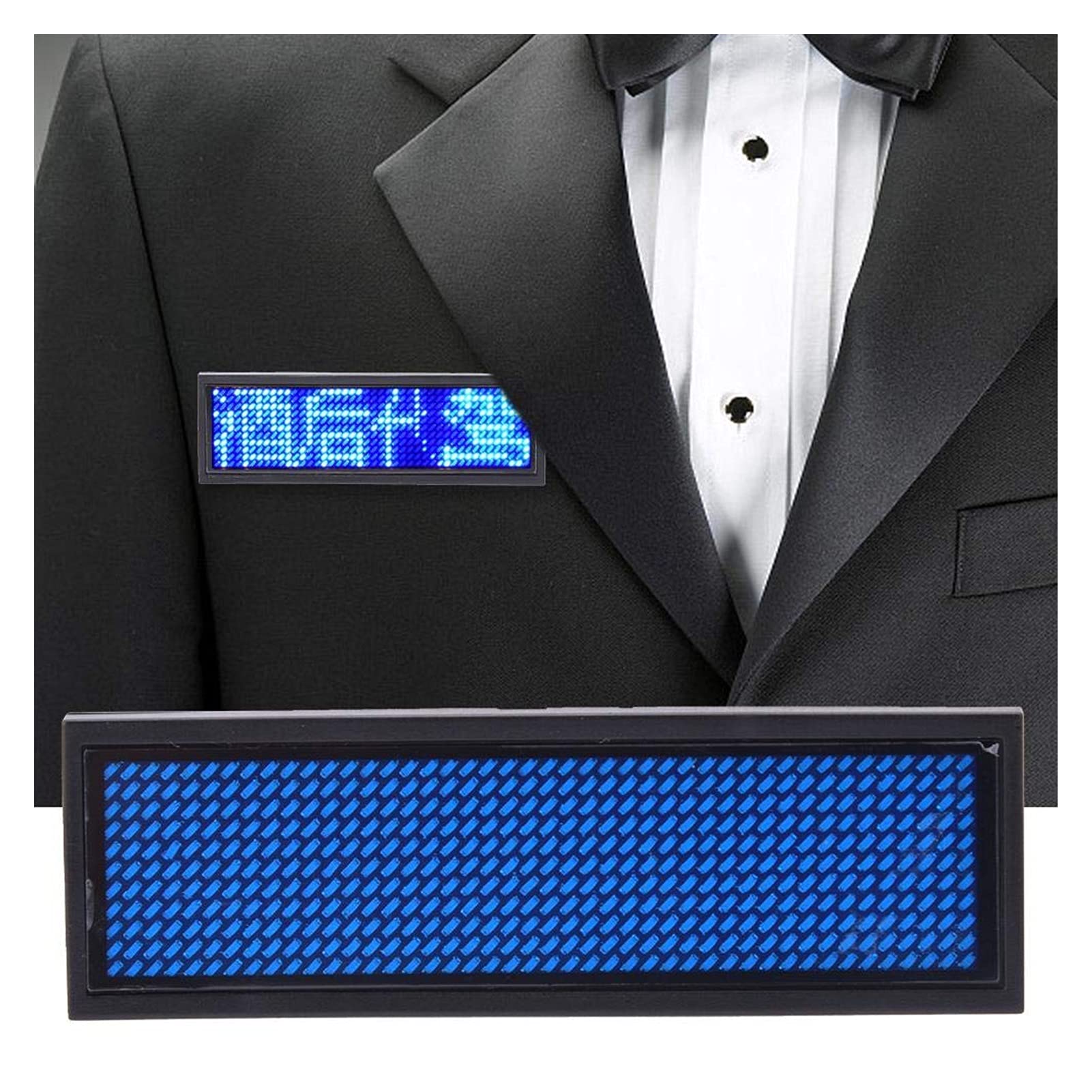 Tabliczka znamionowa LED 110-240V LED programowalna tablica do znakowania do sklepu restauracyjnego, baru imprezowego, wystawy (niebieska) szyby samochodowe, sklep, sklep, firma
