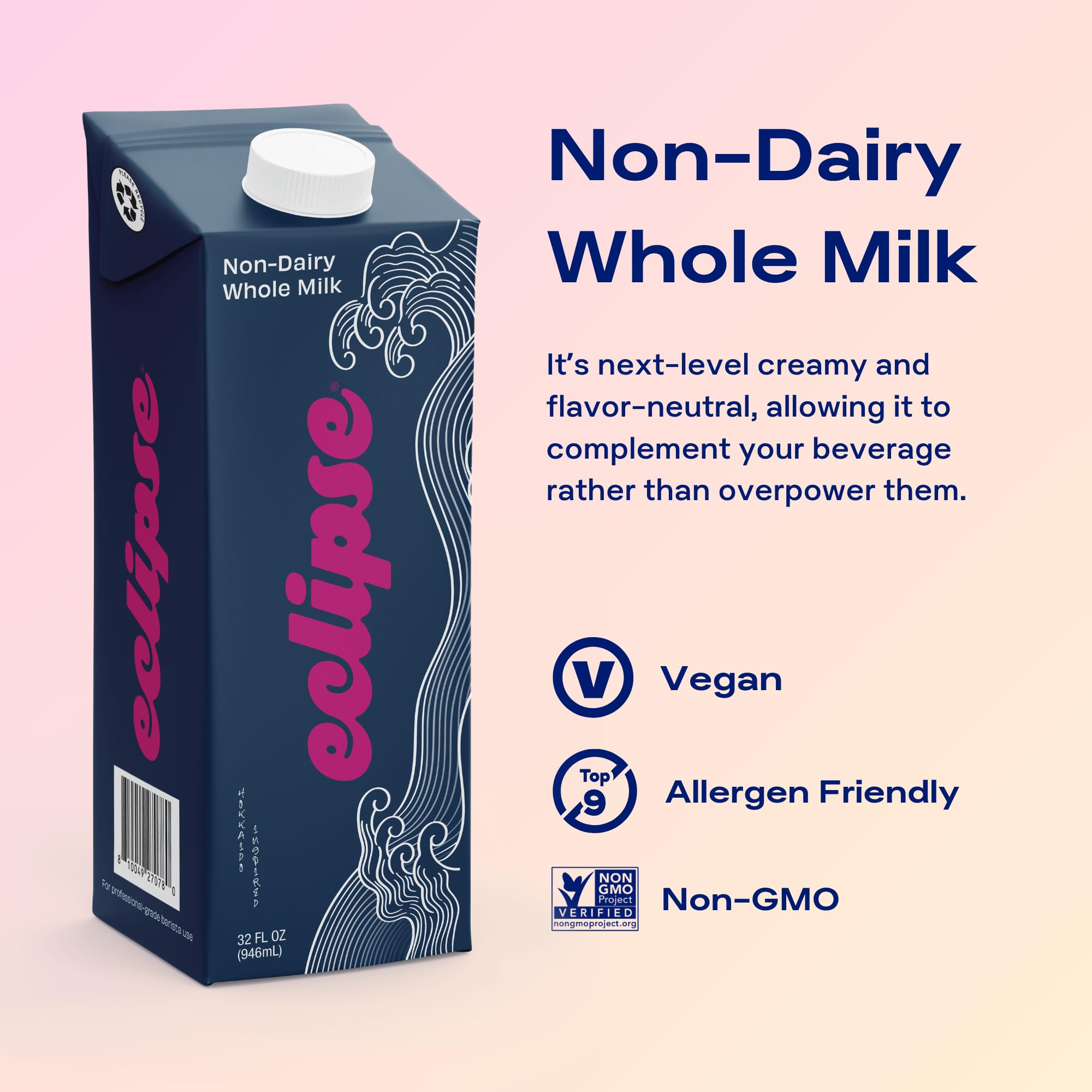 Amazon.com: Eclipse Foods Non-Dairy Whole Milk, 32 fl oz (Pack of