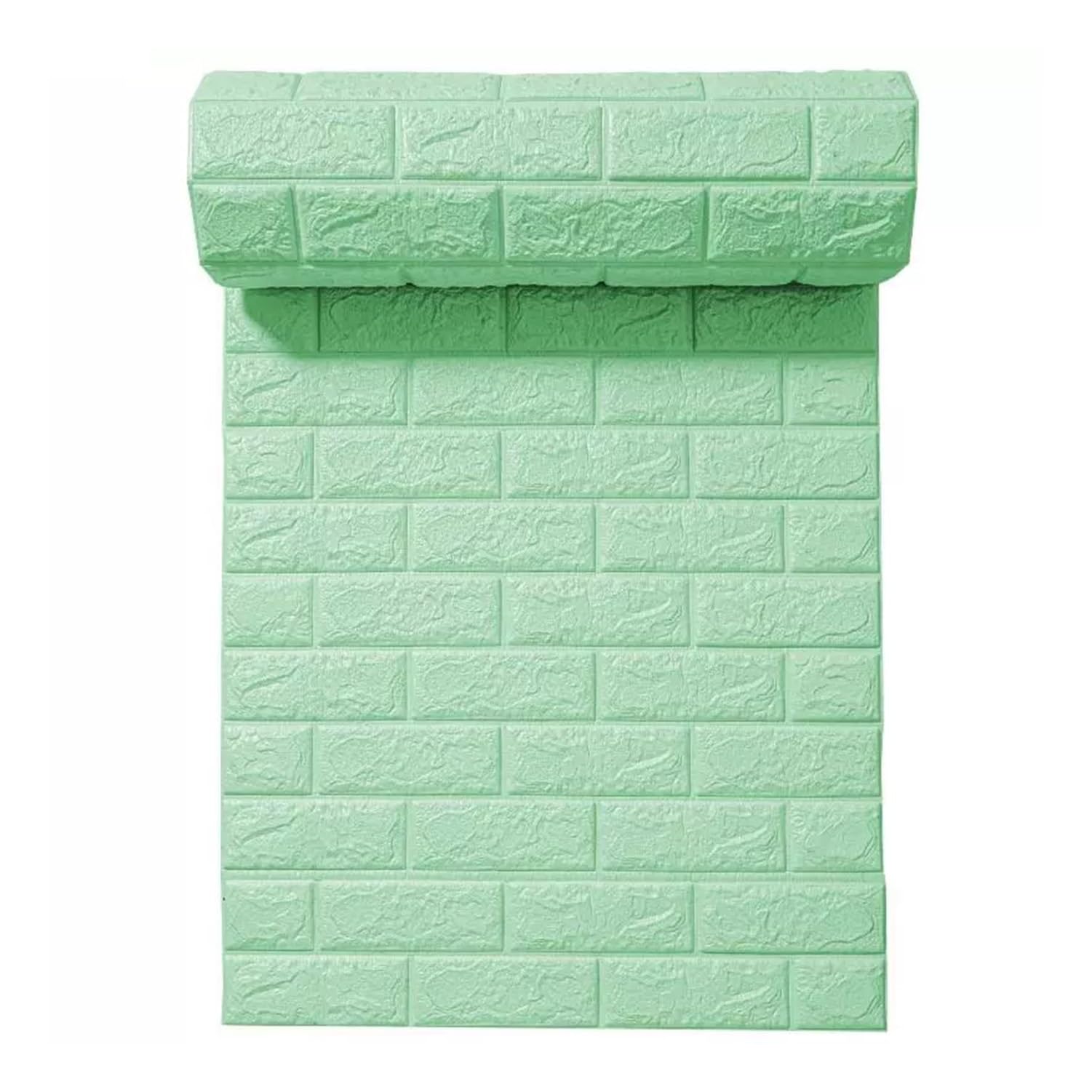 Panneaux muraux 3D diamant vert 70cmx10m pour habiller le salon