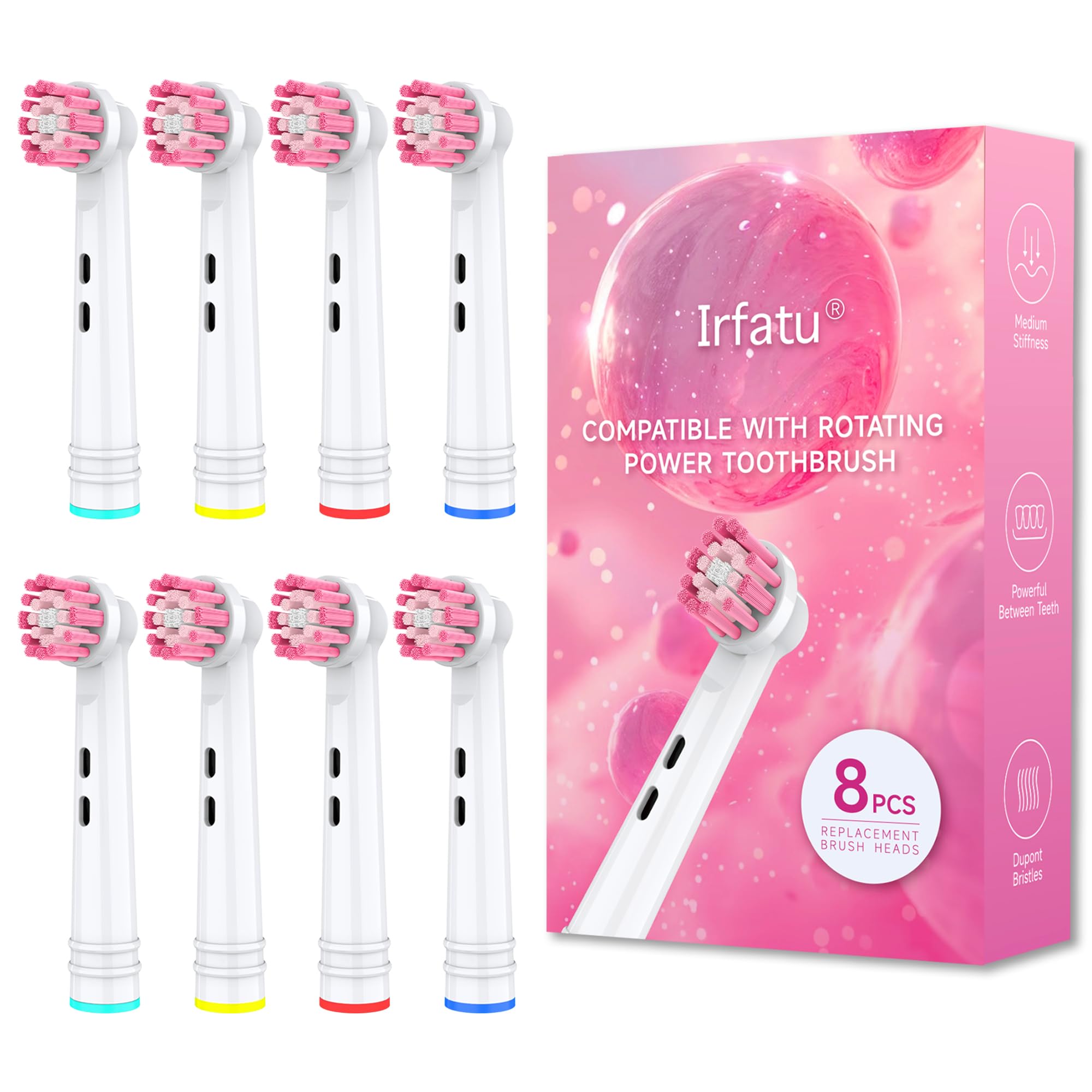 Cabezales de cepillo de dientes de repuesto empaquetados individualmente para Oral B Braun, cabezales de cepillo de dientes eléctricos profesionales compatibles con Oral B Pro 1000/3000/5000
