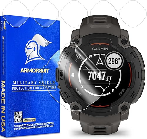 Miniatura 61 de ArmorSuit Paquete de 6 protectores de pantalla para Garmin Forerunner 265 (1.812 pulgadas) MilitaryShield HD Clear Film – Fabricado en Estados