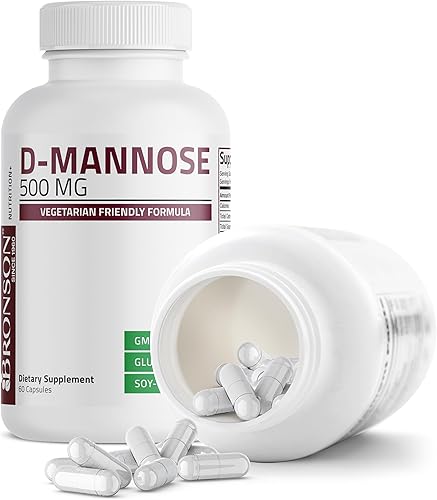 Miniatura 6 de Bronson D-manosa 500 mg fórmula vegetariana sin OMG, 60 cápsulas