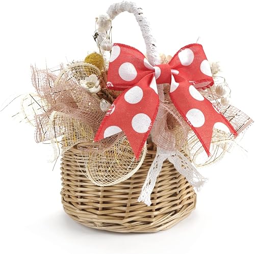 Miniatura 4 de UnionJoy Cinta de lunares con borde con alambre rollo de 15 pulgadas x 10 yardas cinta de manualidades para envolver regalos corona arreglo floral