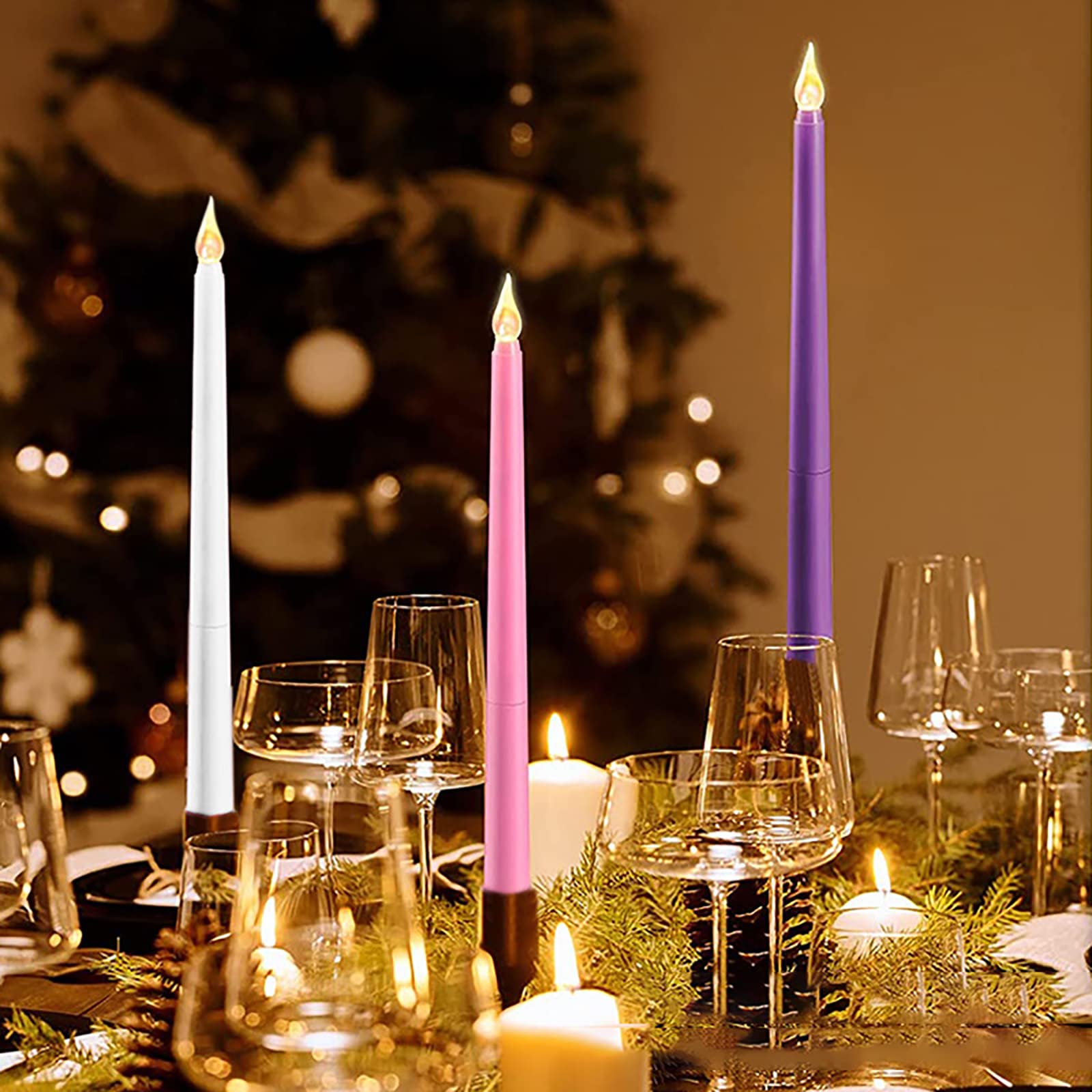 Amazon.co.jp : 4個セット LED キャンドルライト ろうそく 蝋燭灯