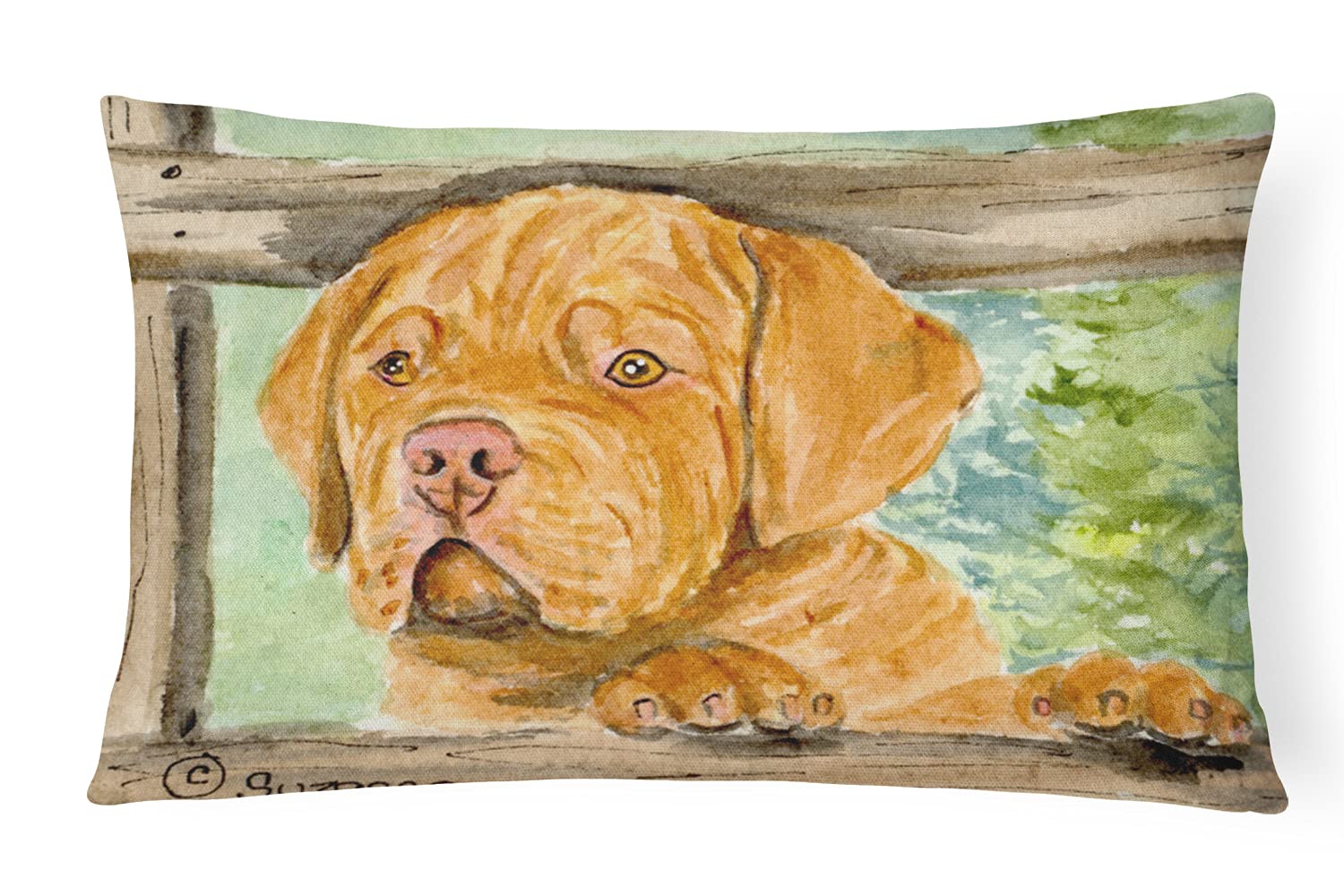 Taie d'oreiller Dogue de Bordeaux en tissu haut de gamme