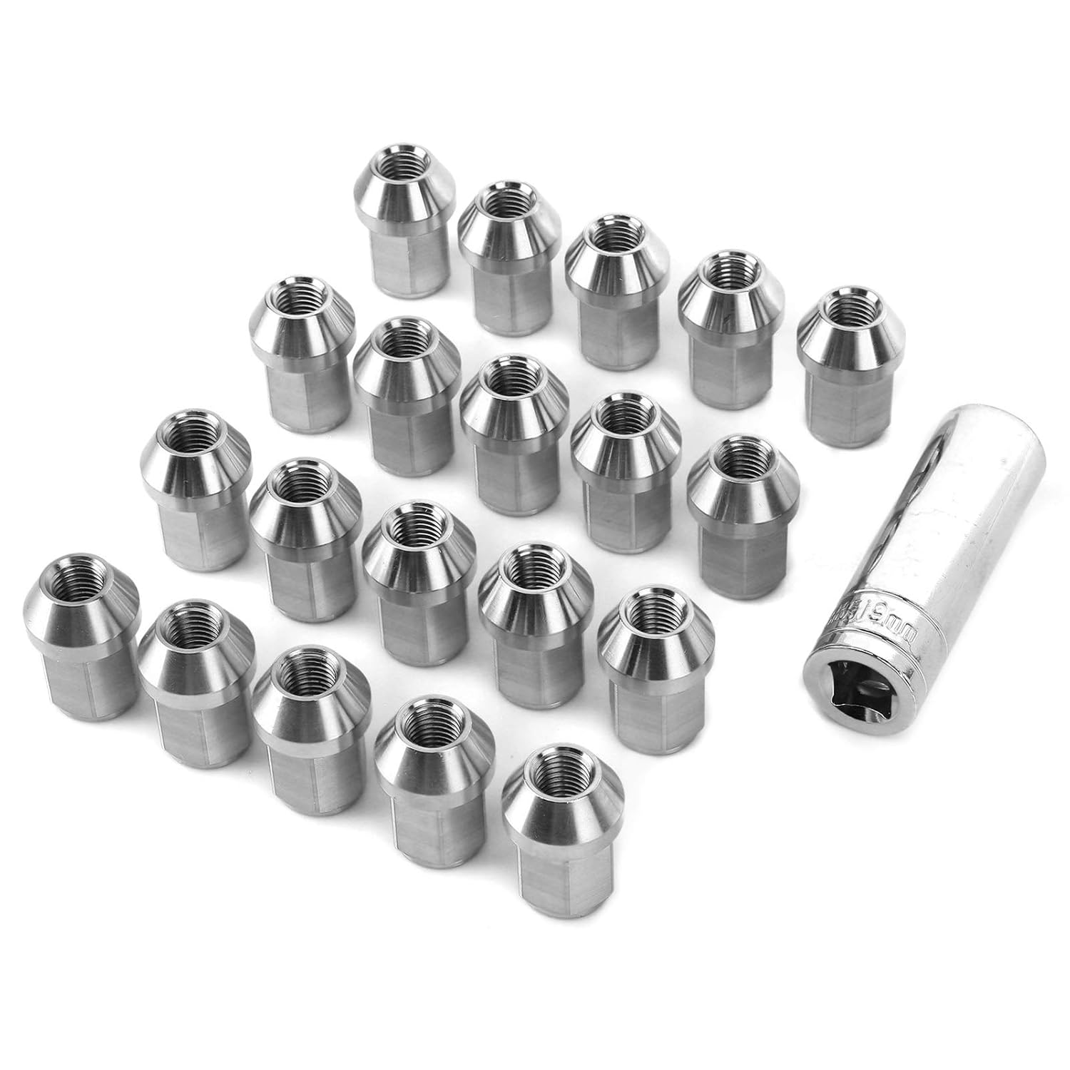 Stainless Steel Wheel Lug Nuts High Strength Thread Universal Auto Car Accessories