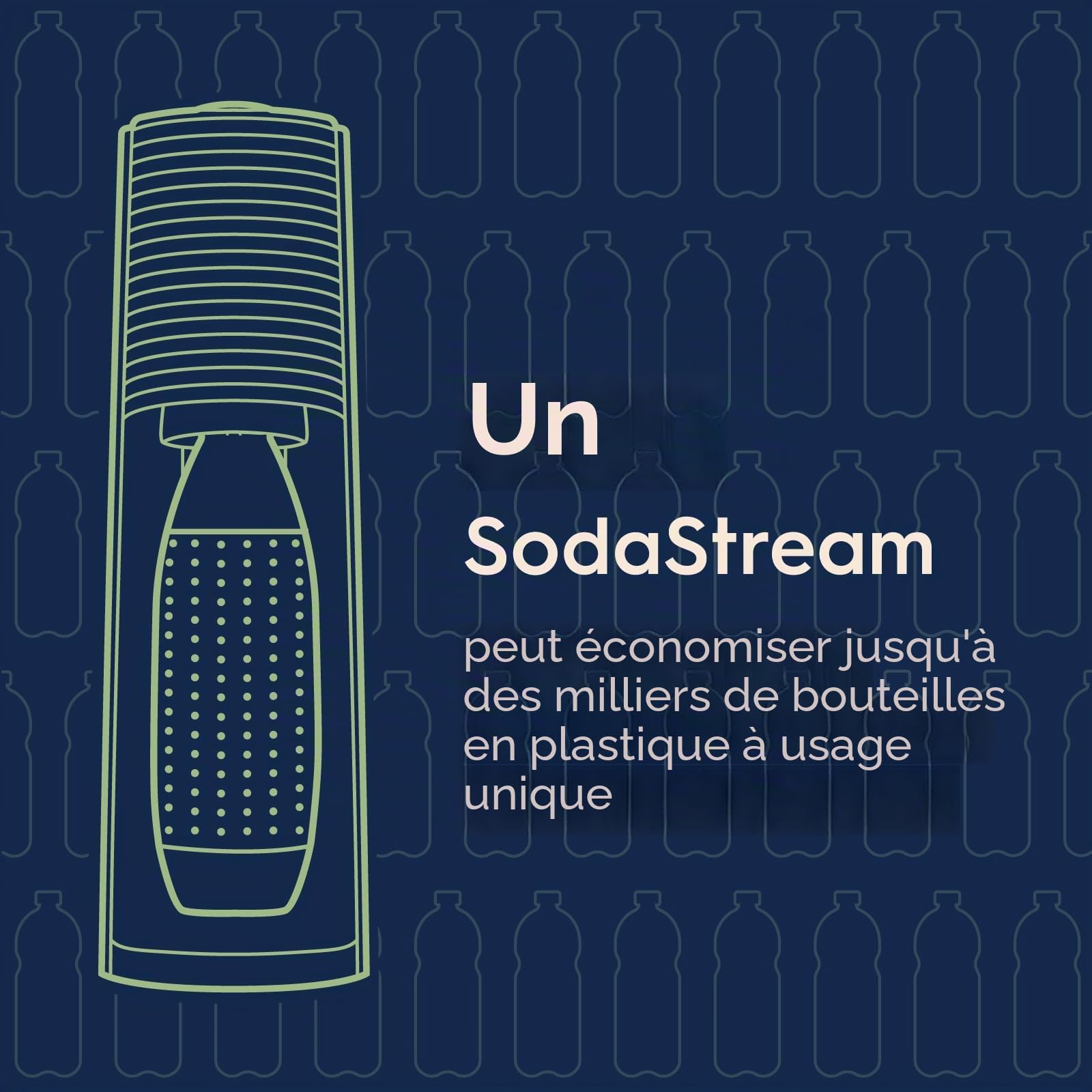 SodaStream – Machine à eau pétillante Terra avec bouteilles de CO2 et DWS (noir)