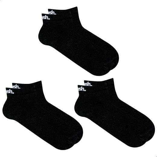 Kit 3 Pares Meia Sapatilha Cano Curto Esportiva Active Com Algodão Unissex Mash