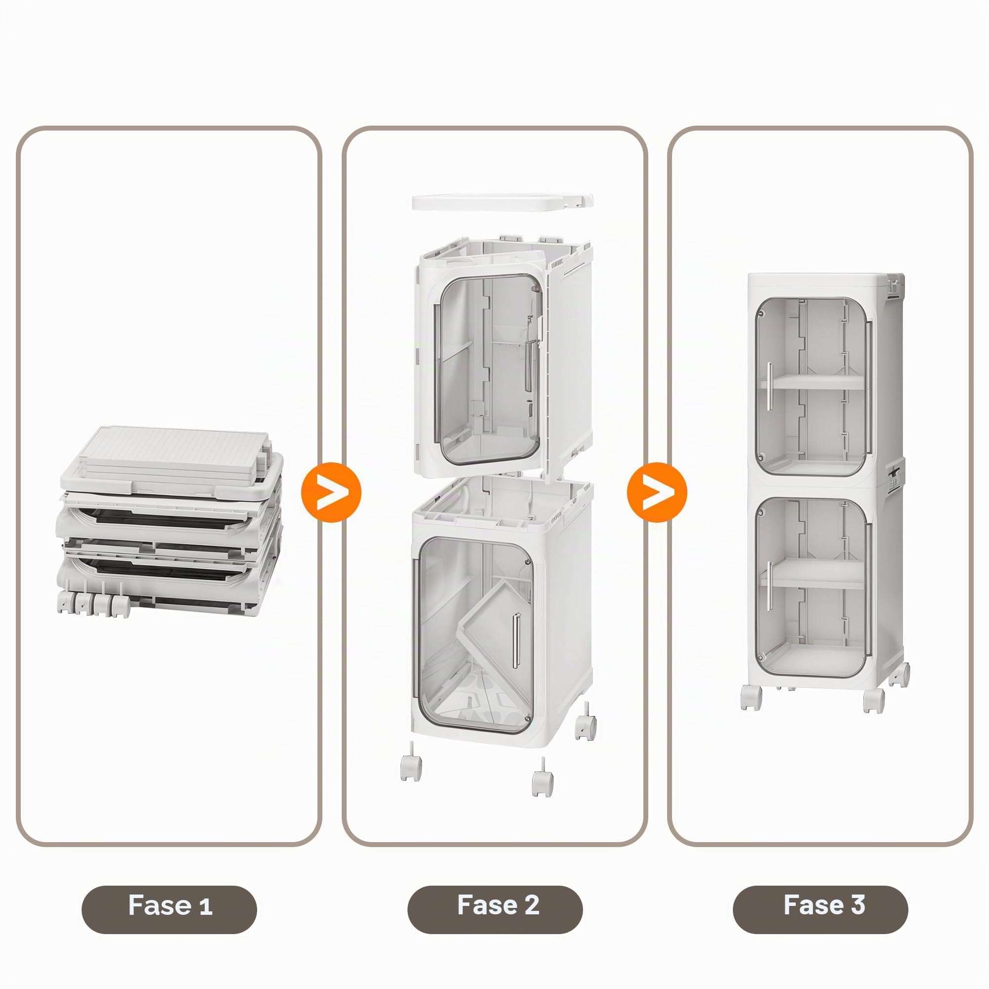 Mobile da bagno, mobile da pavimento, in plastica, con porta, carrello piccolo, impermeabile, con ruote, per soggiorno, cucina, 21 W x 67 x 34 D, 2 livelli