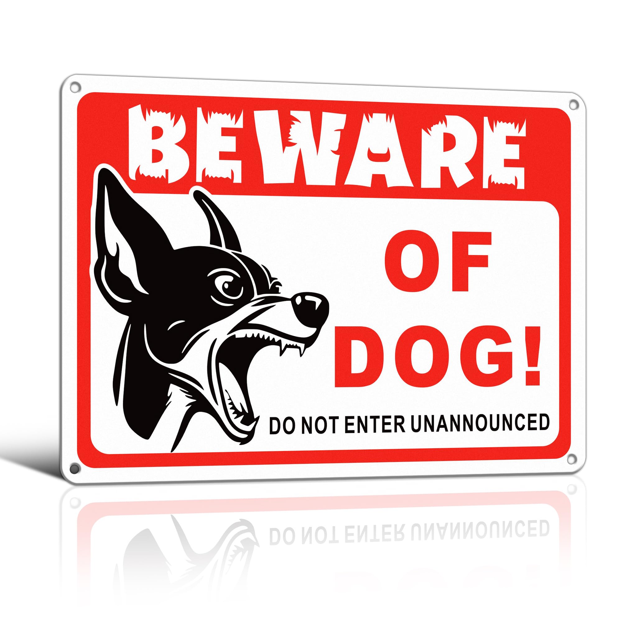 TAKULA 25 * 18CM Beware of the Dogs Sign,Crazy Dogs Live Here Sign,Dangerous Dog Sign,Do Not Enter Dog Sign,Suitable for Outdoor Gates and Fence Gates