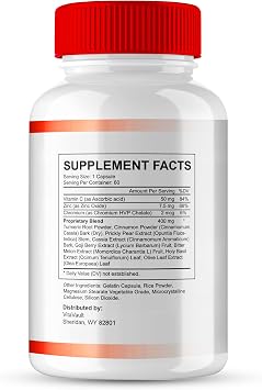 (2 Pack) Glucofort, Max Advanced Blood Support Formula Capsules