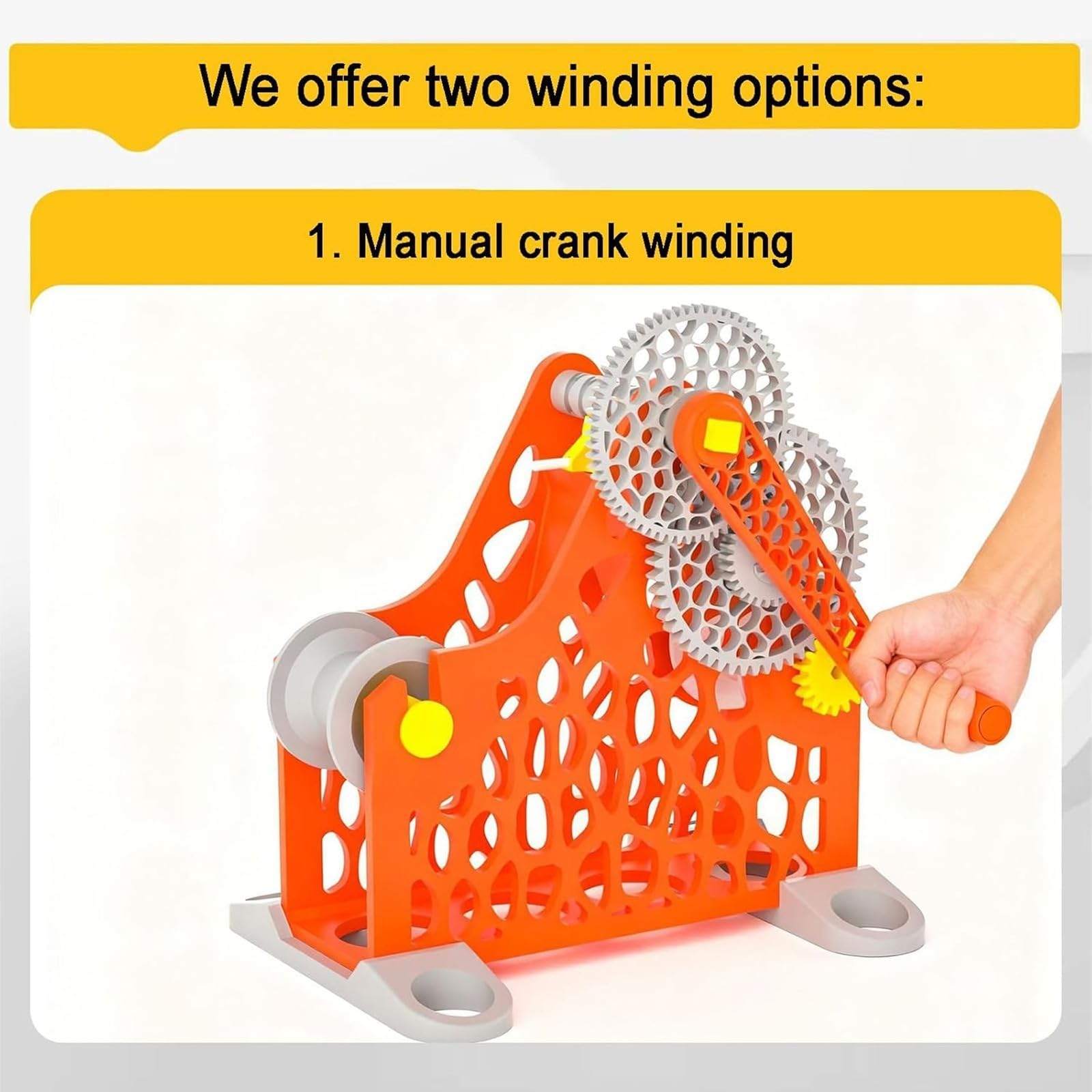 Retráctor de filamento y bobinadora, funcionamiento manual con diseño modular extraíble para bobinado limpio y sin enredos, ideal para impresión 3D y proyectos de arte textil