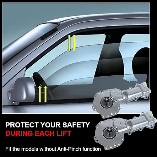 Miniatura 6 de Motor eléctrico de elevación de ventana trasera delantera izquierda y derecha (2 unidades) compatible con Chevy Blazer Camaro Caprice Cavalier GMC