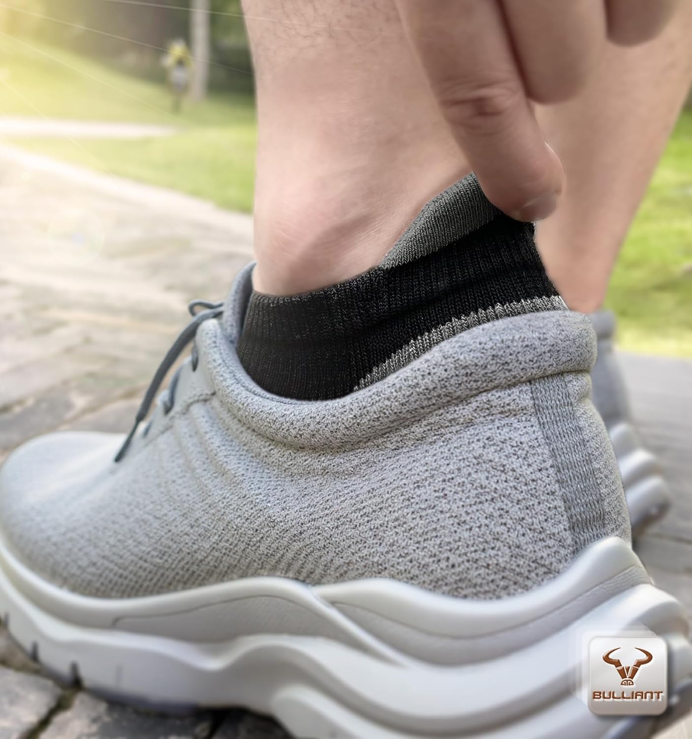 BULLIANT Women Ankle Socks, Active Low-Cut Sock Cushioned Footbed Arch Support for Running Walking Sneakers - Image 3
