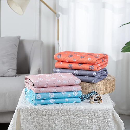 Miniatura 2 de Lepark Almohadillas lavables para orinar para perros, paquete de 2 almohadillas reutilizables para cachorros, almohadillas de entrenamiento de