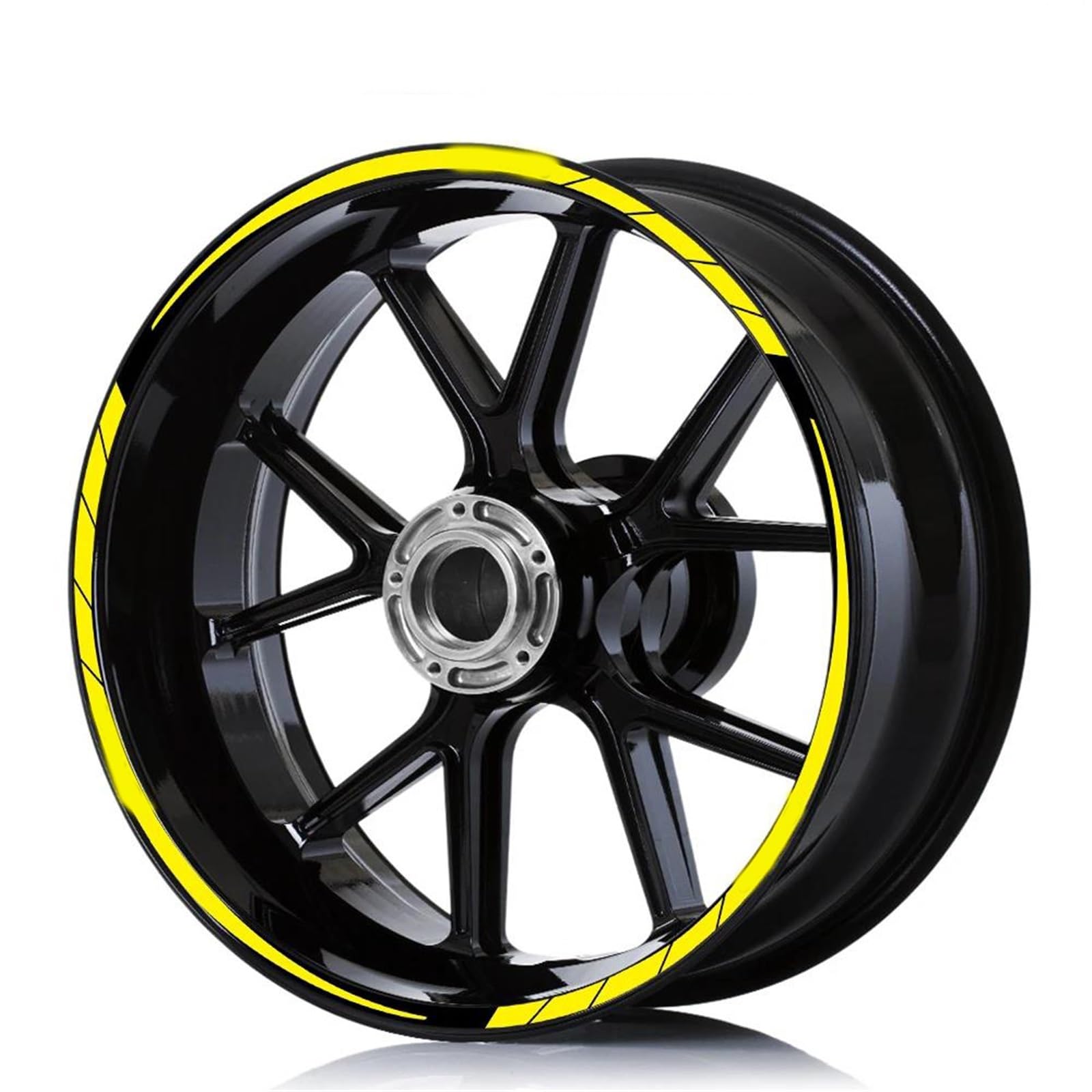 Sticker Part Reflective Tape Accessories for KYMCO AK550 Ak 550 Motircycle Rim Sticker Scooter Stripe Wheel Decals Decoration(Yellow)