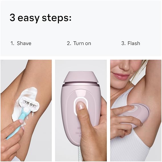Braun IPL Mini, SilkExpert Mini, IPL Hair Removal for Women and Men, Permanent Laser Hair Reduction At-Home, IPL1111