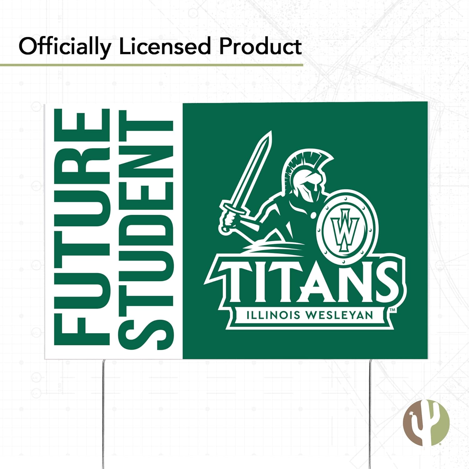 Illinois Wesleyan University Graduating Graduate Sign House 12x18 Inches With Stakes (Grad Sign 4)