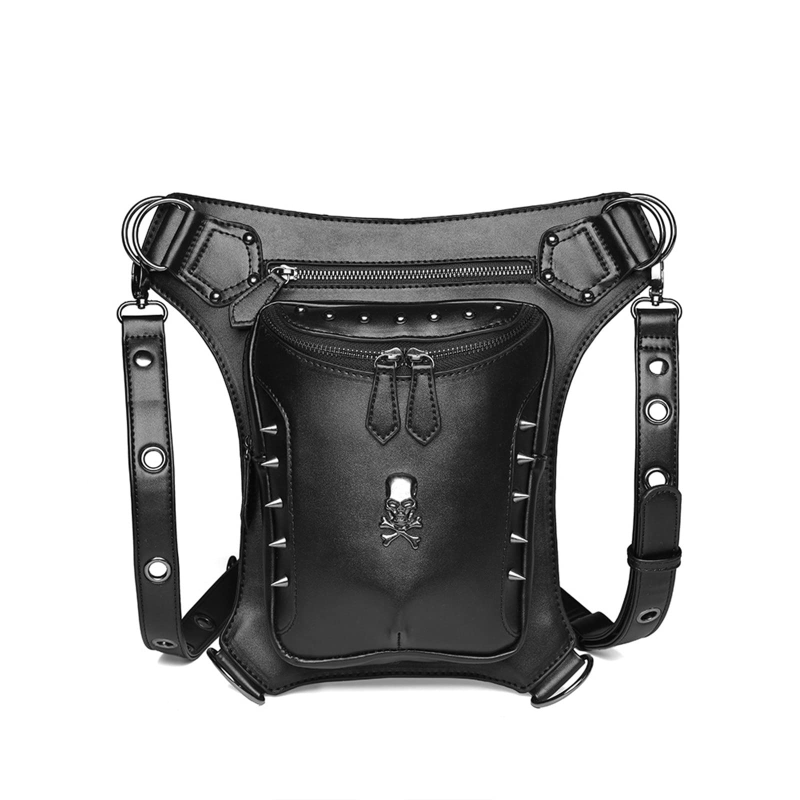 Gothic Steampunk Hüfttasche Steampunk Gürteltasche Damen Outdoor Riding Diagonal Motorradtasche Drop Leg Arm