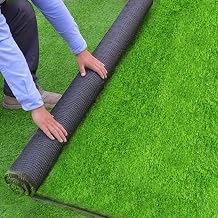 Artificial Turf Roll, 6.6 x 32.8 ft 2 x 10 m, Grass Height 0.6 inches 15 mm, High Density Realistic, Water Permeable Type, Fluffy, Durable, Fade Resistant, Shed Resistant, Restoration