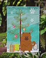 Vista 543 de Caroline's Treasures BB4243GF Bandera de jardín con texto en inglés «Merry Christmas» con texto en inglés «Merry Christmas», bandera decorativa