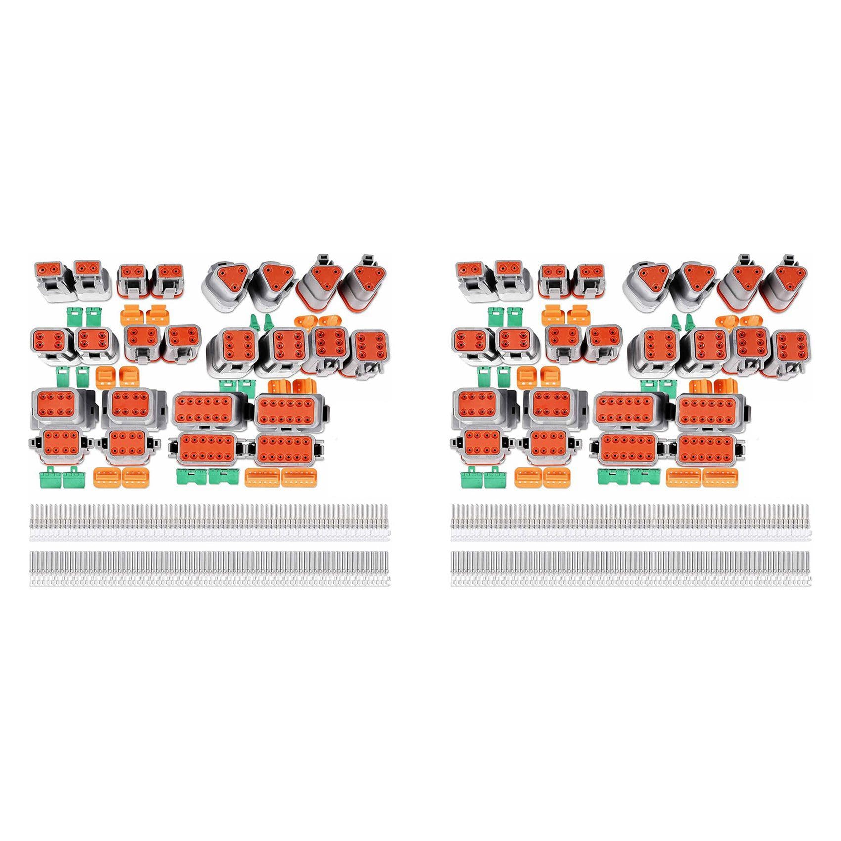 Kit di 24 connettori serie DT 2 3 4 6 8 12 connettori pin IP68 impermeabile Automotive connettori elettrici spina