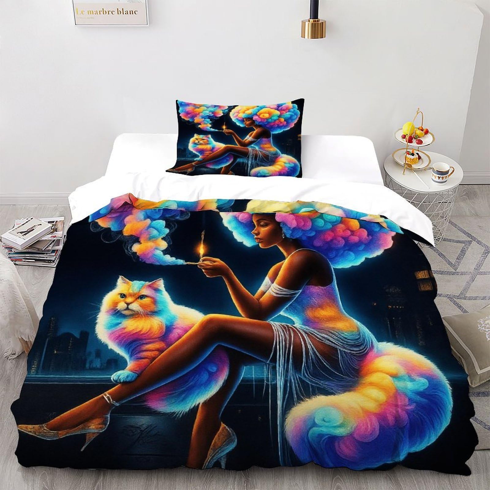 Linge de lit adulte fermeture éclair fini les couettes qui glissent 135x200