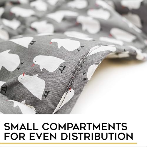 Vista 317 de YnM - Manta con peso para adultos, algodón pesado, perlas de vidrio refrescantes para usar todo el año, ideal para una persona de 240 libras