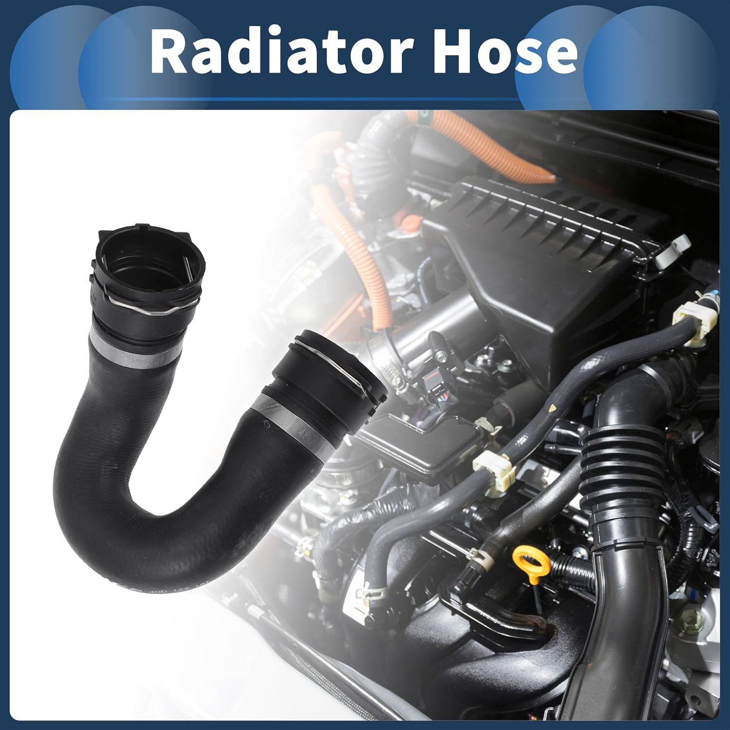 Radiator Hose Heater Hose No.4G0122101 for Audi A6 Allroad C7 3.0 TFSI Quattro Estate 2012-2014 Black Rubber 1 Pc Coolant Pipe Good Sealing
