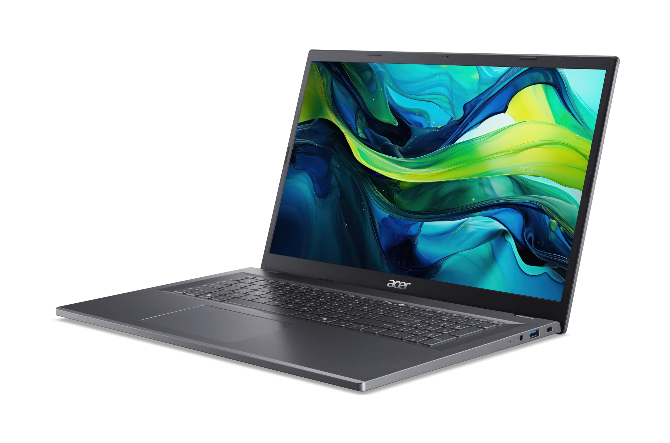 Acer Aspire 17 (A17-51M-51UJ) Computer portatile da 17" FHD IPS Display, Intel Core 5 120U, RAM 16 GB, SSD 512 GB, Intel Graphic, Windows 11, QWERTZ Keyboard Grigio