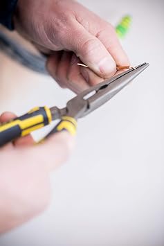 Stanley 0-89-870 Long Nose Plier straight, Black/Yellow