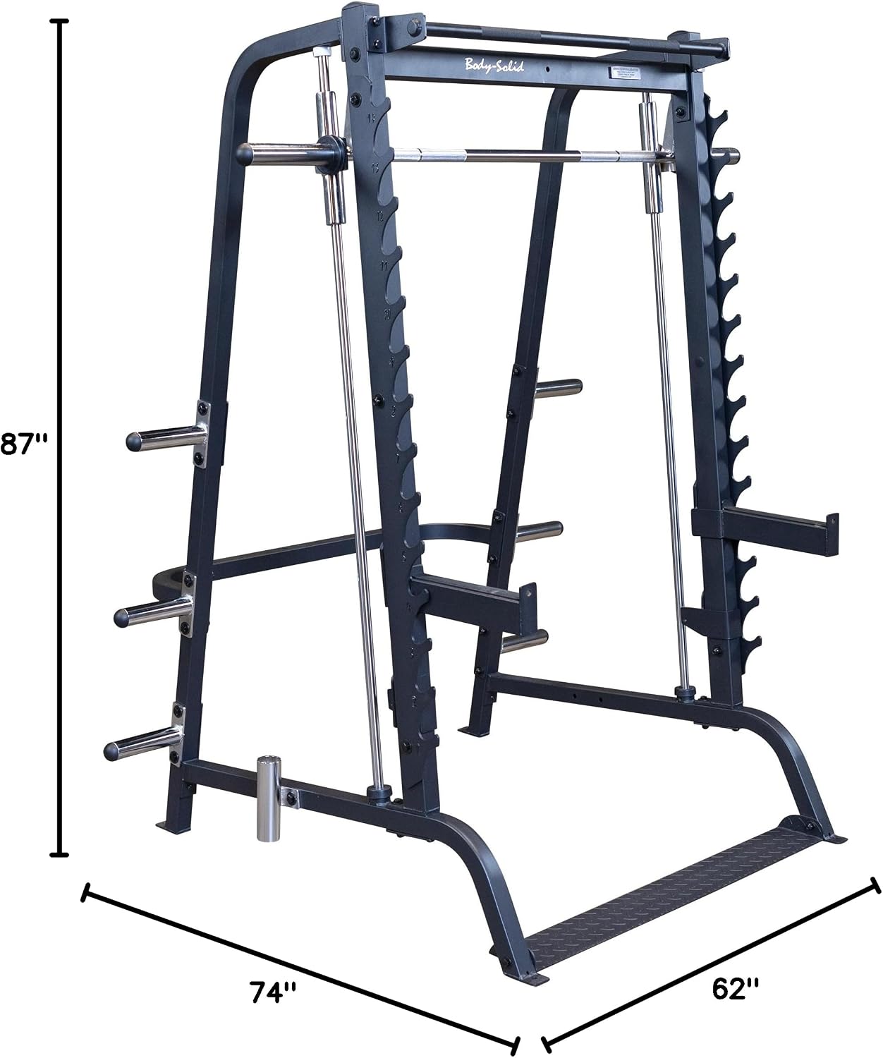 Dimensions of the Body-Solid Smith Machine