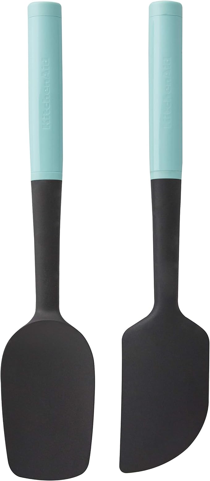 KitchenAid KQ437OHAQA Universal Spatula Set, 2Piece, Aqua