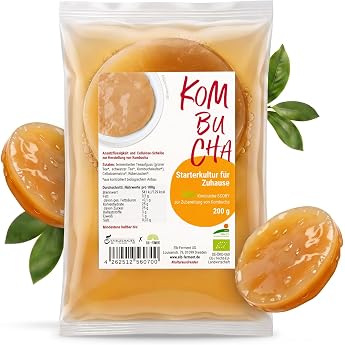 B ckerei Spiegelhauer Organic Kombucha Starter 200 g Kombucha Scoby with Instructions English language not