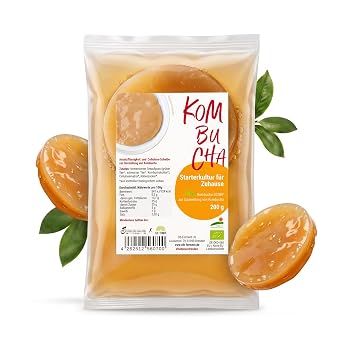 Bäckerei Spiegelhauer Organic Kombucha Starter 200 g Kombucha Scoby with Instructions (English language not )