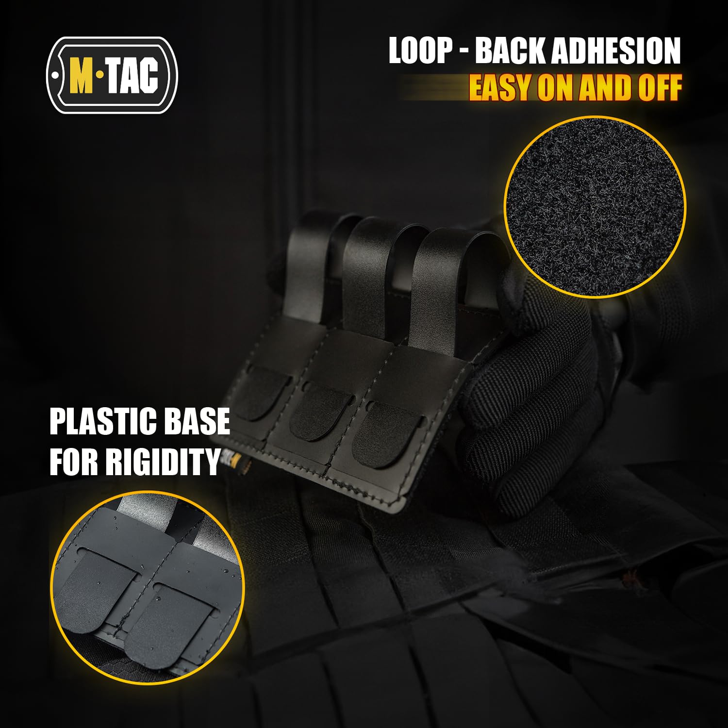 5 Stuks Tactische Morale Patches Molle Paneel 10,5 X 10,5 Cm - Zwart