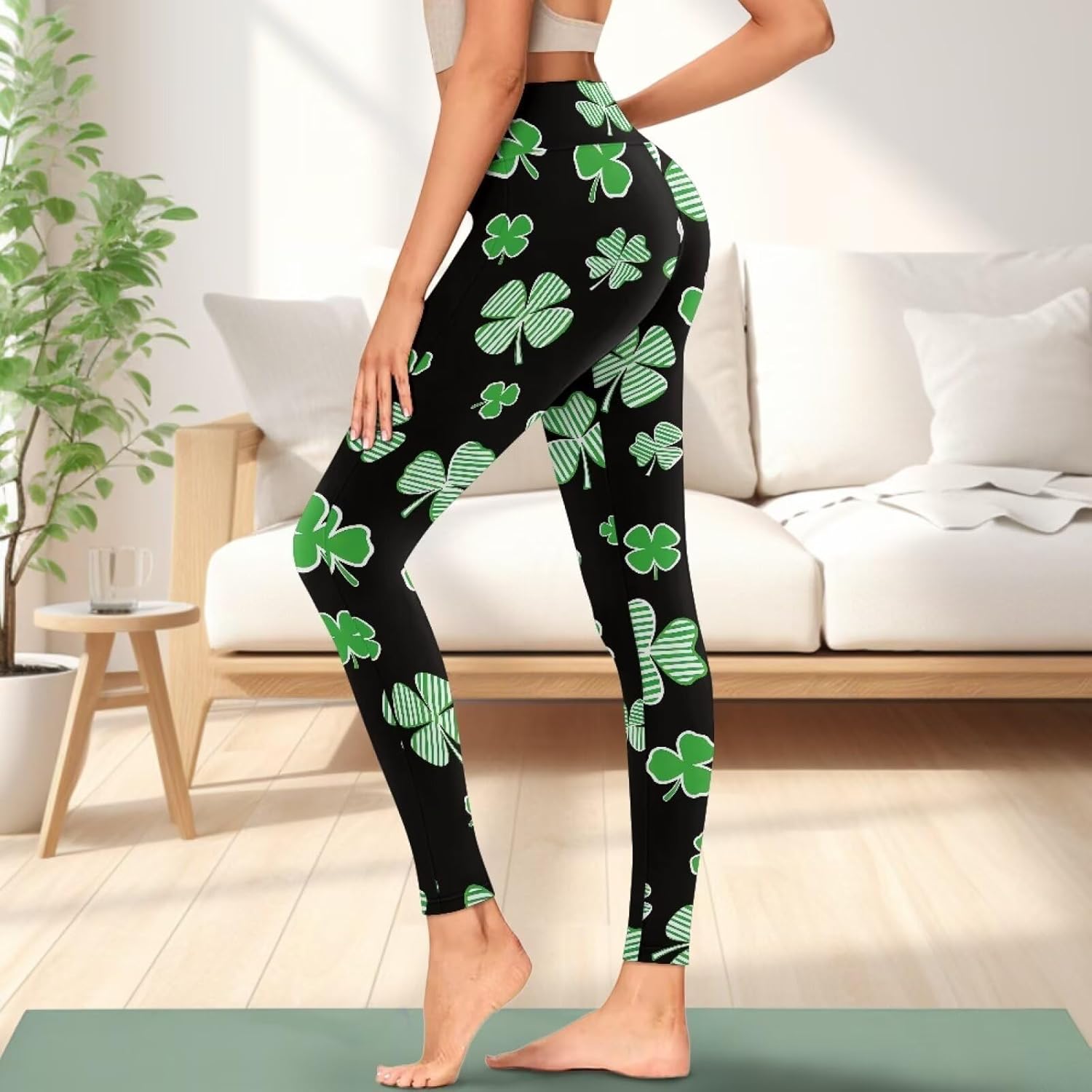 Women's Yoga Pants Stretch High Waisted Tummy Control Leggings with Pockets for Workout Exercise Size XS-3XL