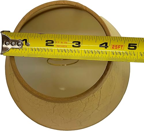 Miniatura 6 de Pantalla de lámpara con clip de papel rústico y agrietado aceitado para manualidades, 9 pulgadas