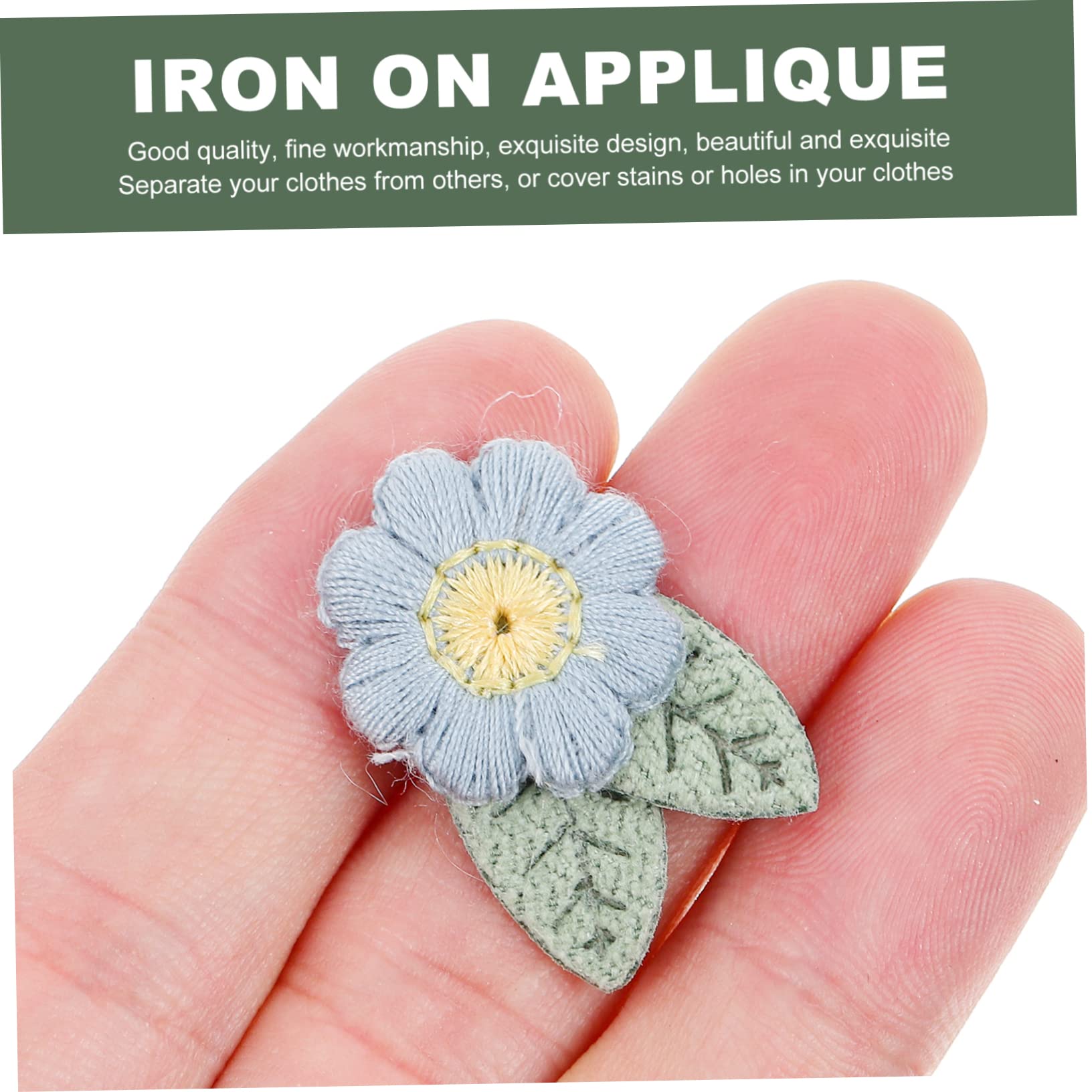 SHINEOFI 40pezzi Toppe Floreali Ricamate Per Abbigliamento Applicazioni Fai Te Per Magliette Accessori Moda Riparazioni e Decorazioni Materiale Sicuro Per La Design Unico