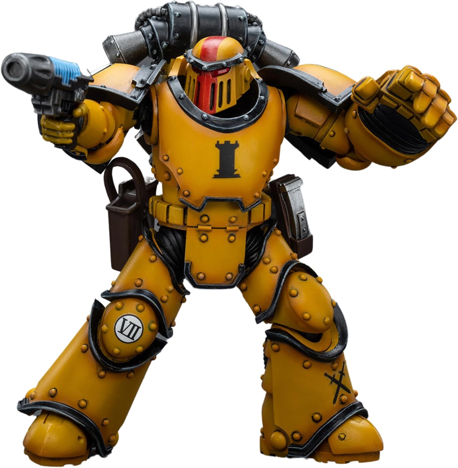 JOYTOY Warhammer 40,000 1/18 Action Figure Imperial Fists Legion MkIII Tactical Squad Sergeant with Power Fist Collection Model Christmas Birthday Gifts