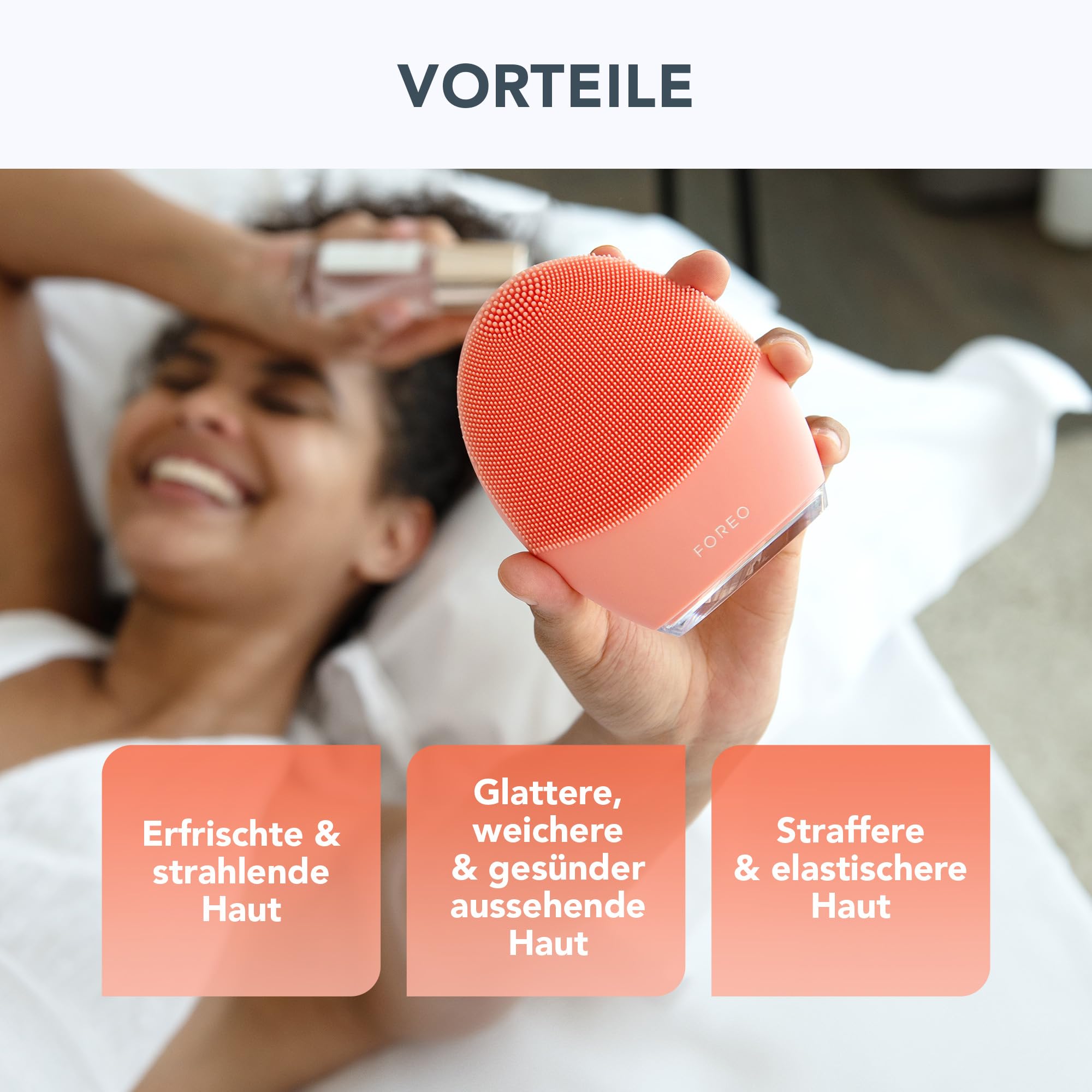 FOREO LUNA 4 Gesichtsreinigungsbürste Set - Gesichtsreinigungsbürste für ausgeglichene Haut + LUNA Micro-Foam Cleanser 2.0, 100 ml + Reinigungsbalsam, 15 ml - Gesichtsmassagegerät - Porenreiniger