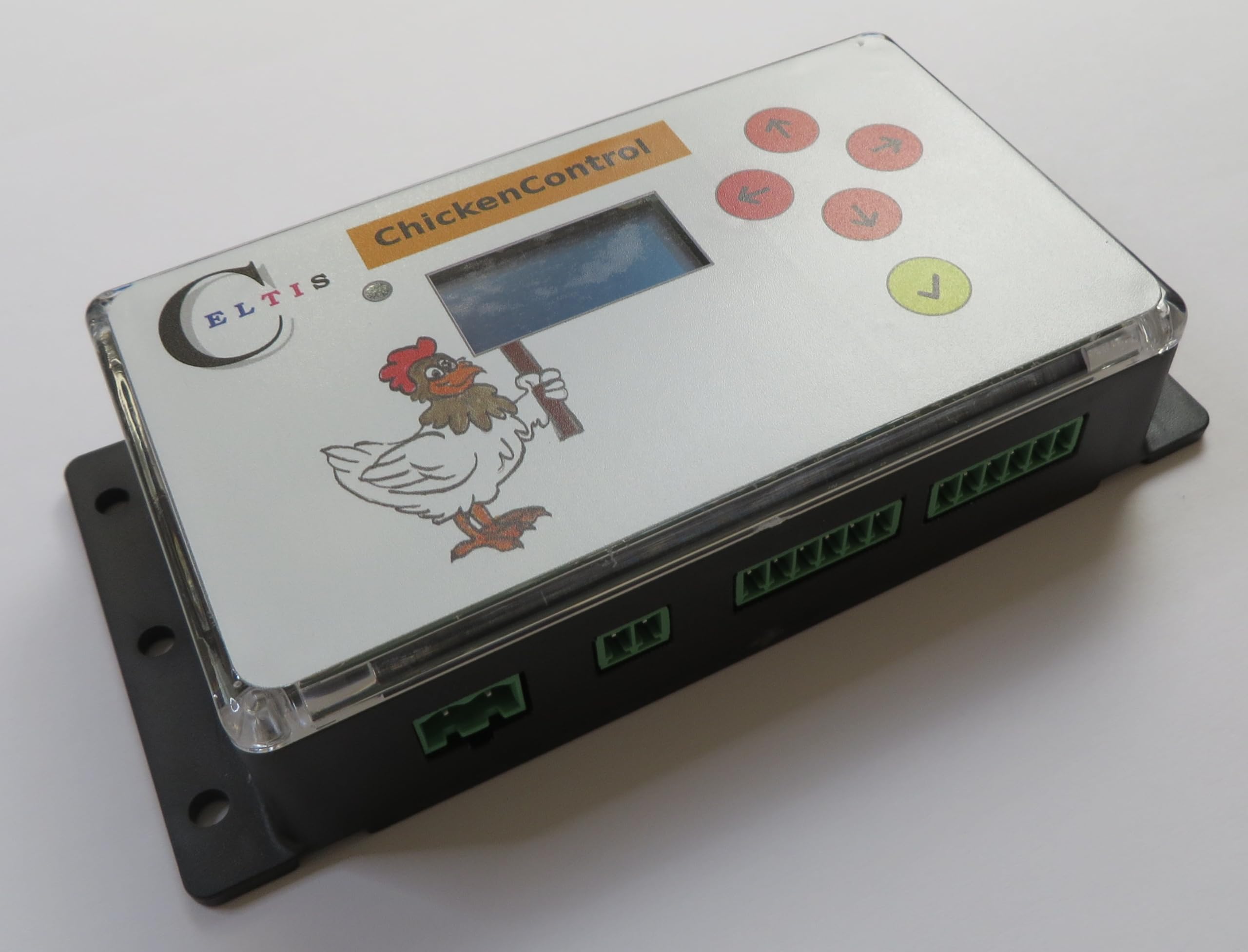ChickenControl All-In-One-Steuerung für Hühnerstall | Beleuchtung, Klappe, Lüftung, Heizung, Berechnet Sonnenaufgang und Untergang, Sanftes Dimmen