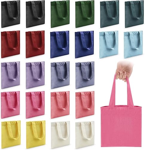 Vista 21 de Amylove 24 mini bolsas de lona en blanco para sublimación, reutilizables, para comestibles, equipaje de bricolaje, para fiestas incluso