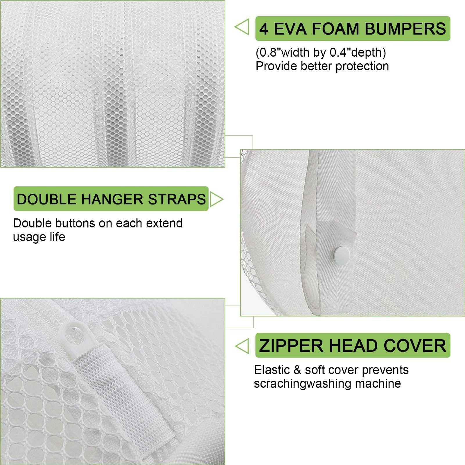 Schuhwaschmaschine Waschbeutel, Wäscherei-Mesh-Tasche for Sneakers, Socken, BHS, geeignet for den Reiseholzlager (4 Stück)