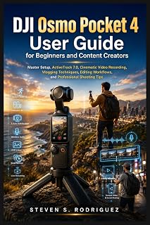DJI Osmo Pocket 4 User Guide for Beginners and Content Creators: Master Setup, ActiveTrack 7.0, Cinematic Video Recording, Vlogging Techniques, Editing Workflows, and Professional Shooting Tips