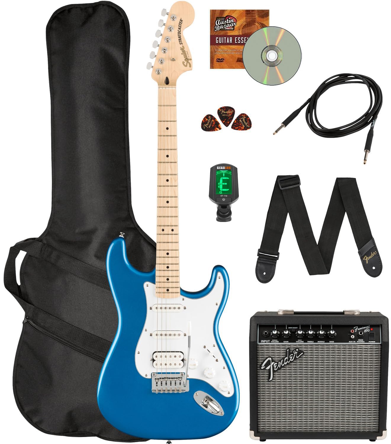 Amazon.com: Fender Squier Affinity Stratocaster HSS Pack - Lake